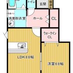 B102号室　間取り