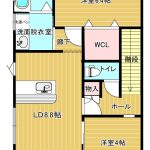 B202号室　間取り