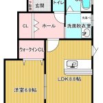 B101号室　間取り